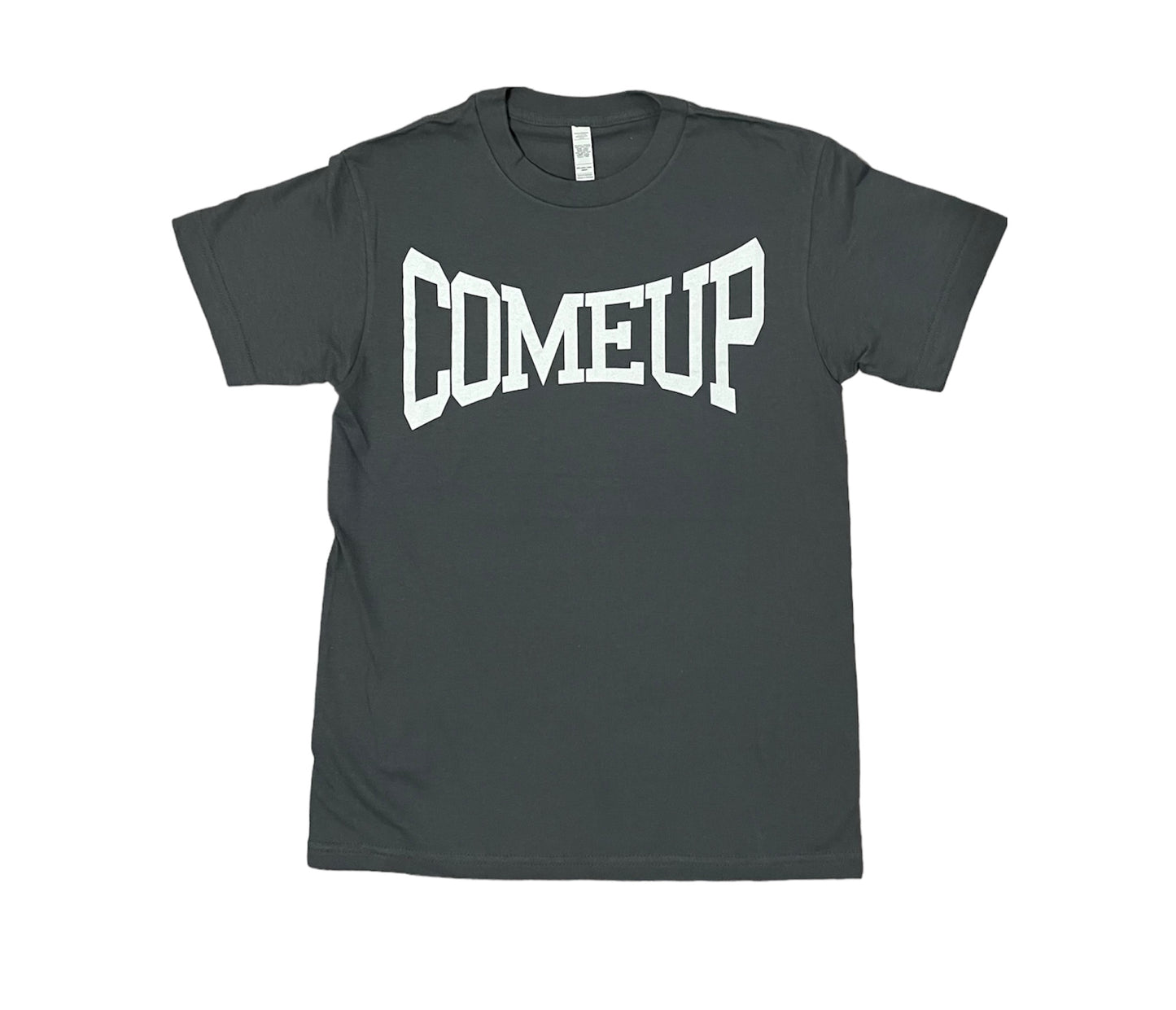 [THE COME UP] SIGNATURE T-SHIRT CHARCOAL/WHITE