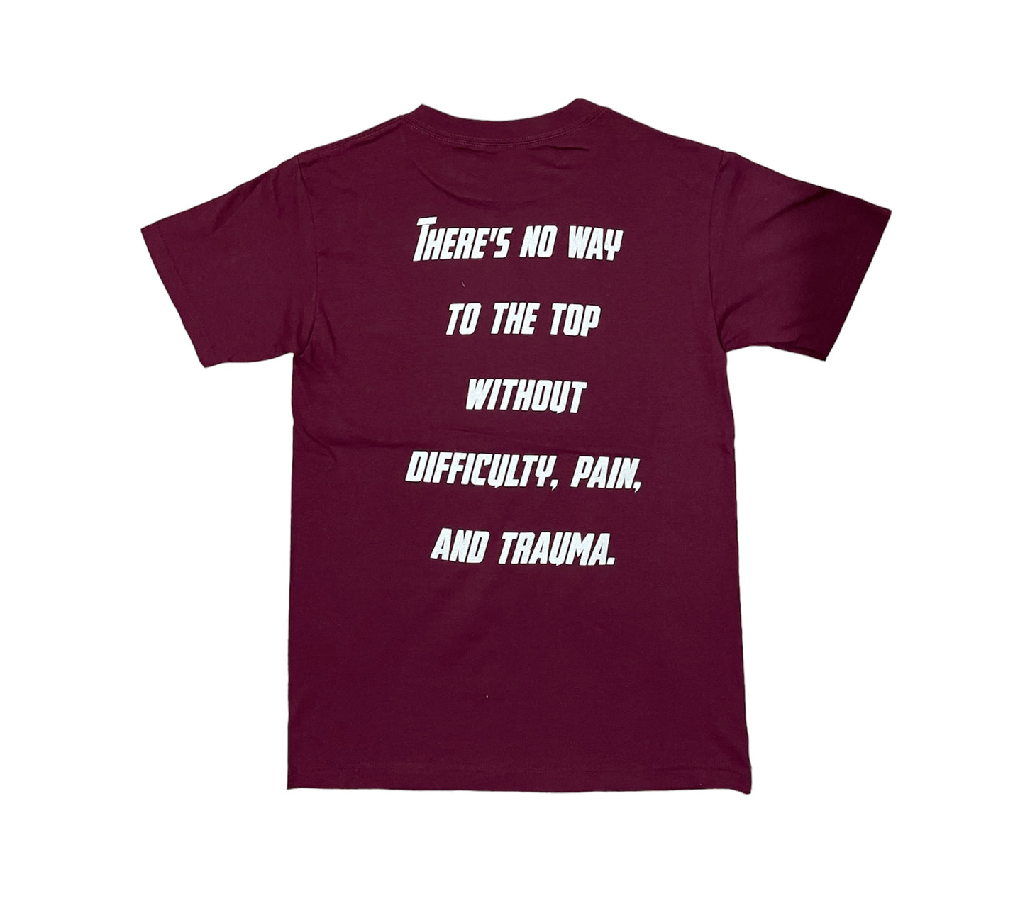 [THE COME UP] SIGNATURE T-SHIRT BURGUNDY/WHITE